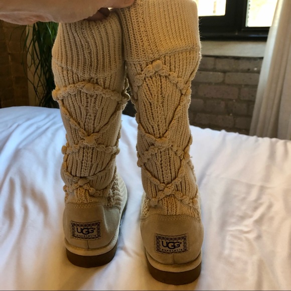 Ugg Classic Argyle Sweater Knit Boot - Size 8 - Picture 8 of 11